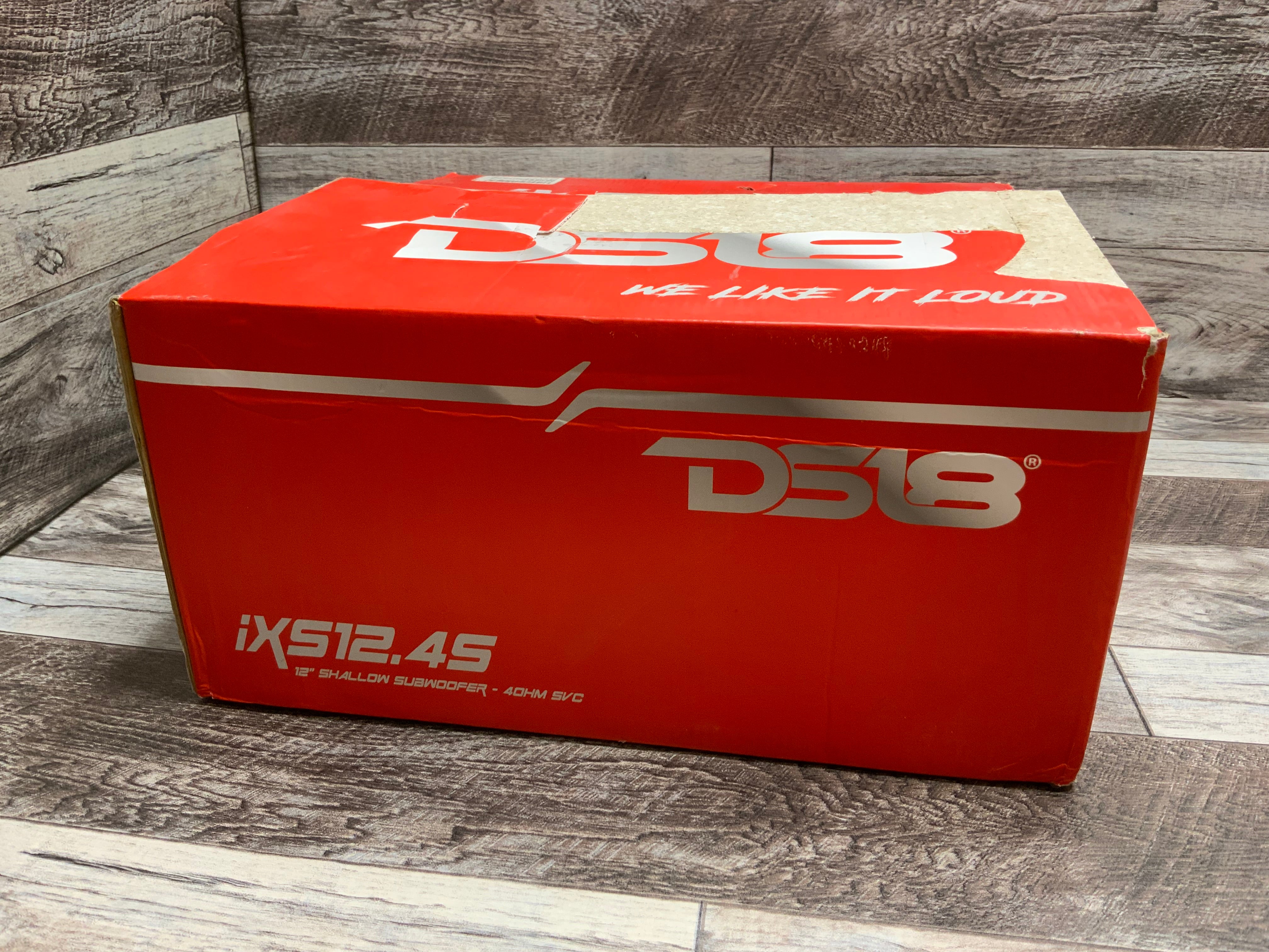 DS18 Audio IXS12.4S Shallow SUBWOOFER 12" 1400WATTS 4-OHM **UNTESTED** (8145055383790)